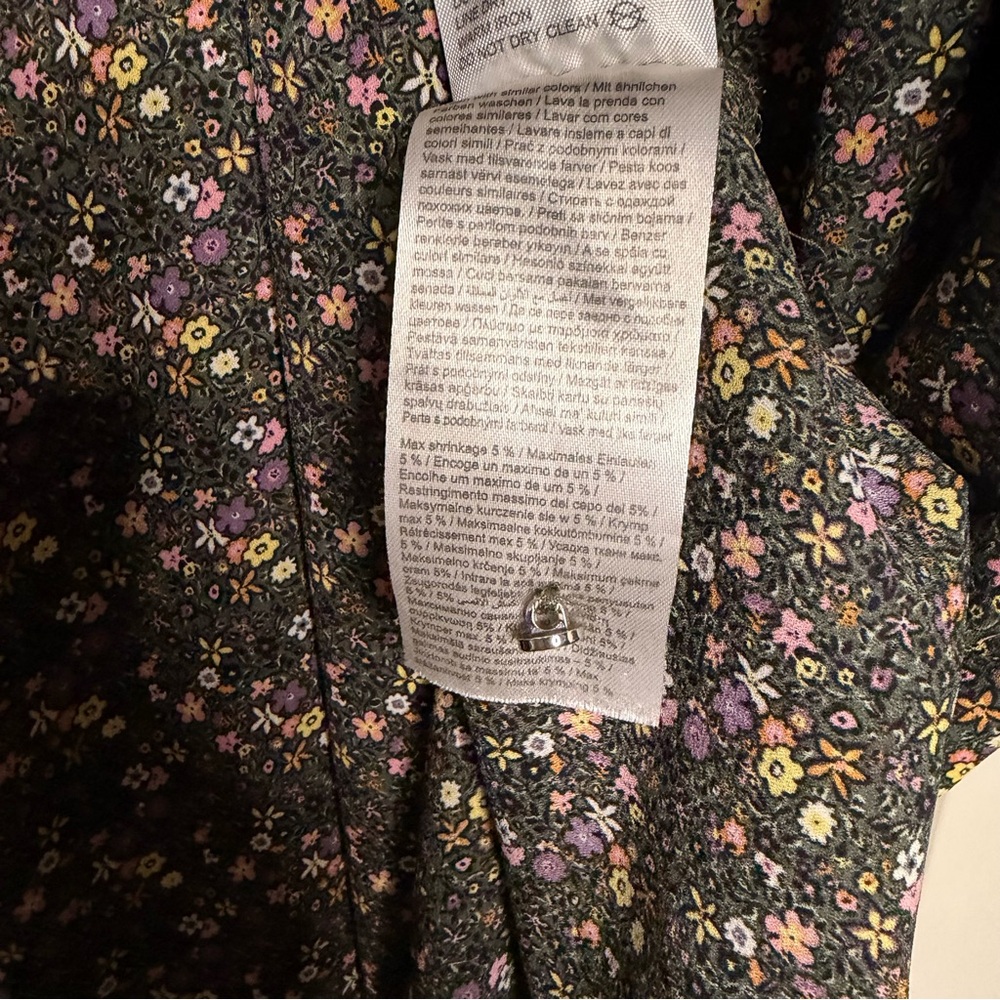 Jacqueline de Yong Floral Midi Dress - Black and Purple - Picture 9 of 12